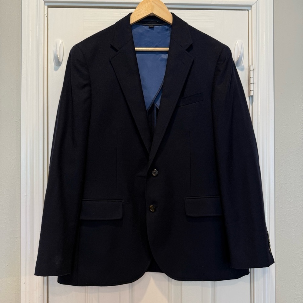J Crew Ludlow American Wool Blazer Men’s Sz 40 S Jacket Sport Coat Preppy FLAWS